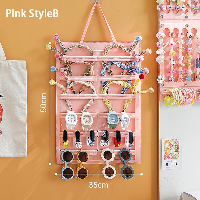 Hair Bows Organizer Wall Hanging Large Capacity Headband Holder Hair Clip Storage Hanger Space Saving Accessory For Girl Room