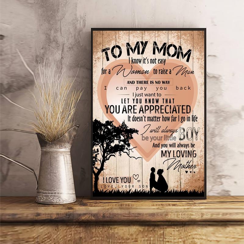 To My Mom Mother'day Gift Poster