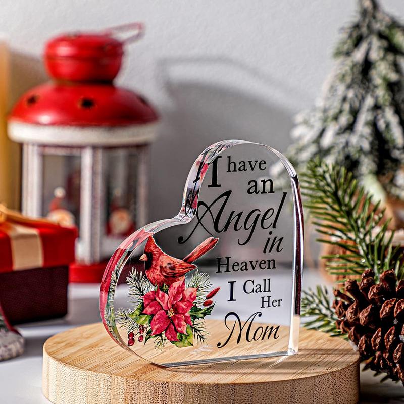 Red Cardinal Christmas Gifts Sympathy Bereavement Gift Mom in Heaven Christmas Memorial Gifts for Loss of Mom In Memory Gift Christmas in Heaven Remembrance Gifts