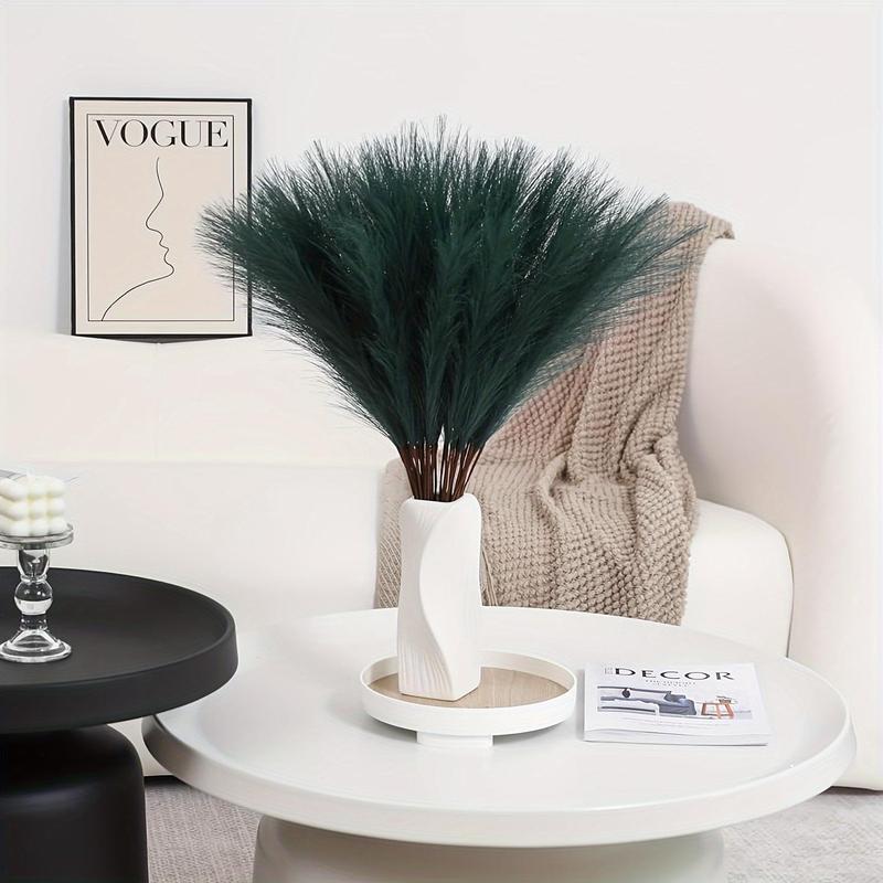 Artificial Pampas Grass, 15pcs Faux Pampas, Boho Decor for Home Living Room, Decorative Flowers Plants for Home Party Wedding