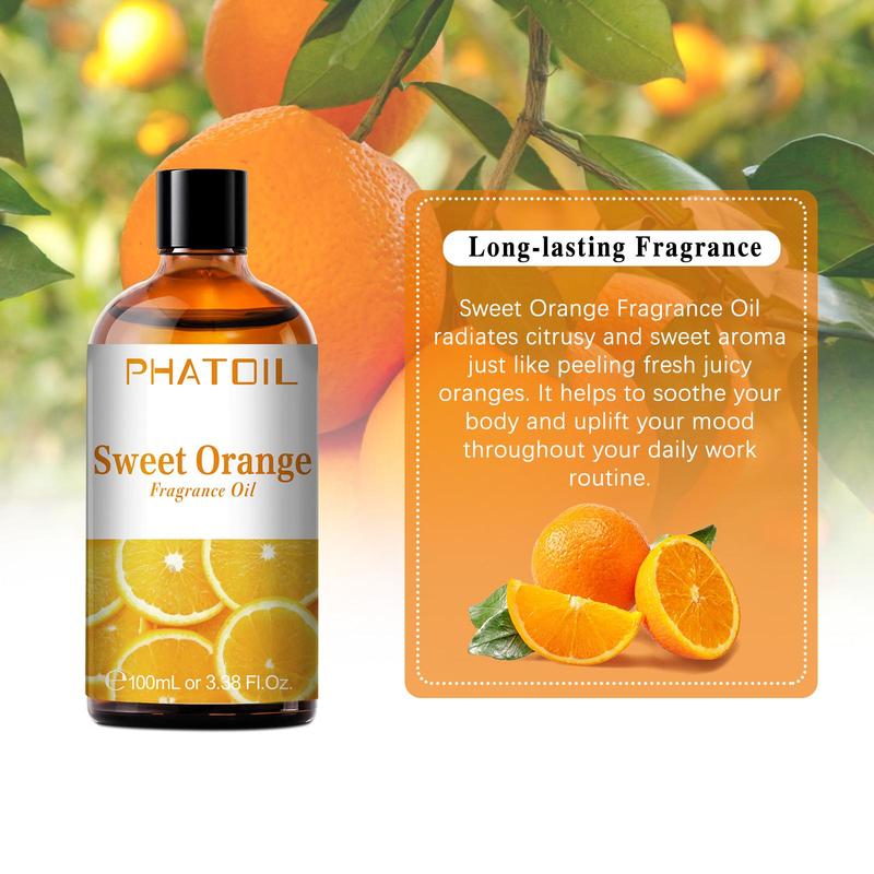 100ml Sweet Orange Essential Oil, Aromatherapy Essential Oil, Home Fragrance for Home Decor, Room Fragrance, Air Freshener