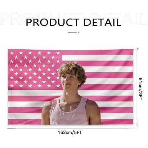 Jeremiah Funny Pink American Fisher  Tapestry Poster Bedroom Living Room Dormitory Wall Garden Decor Merch (Pink)