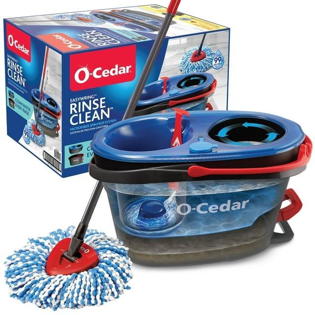 O-Cedar RinseClean Clean Water Spin Mop and Bucket System | Clean with Clean Water | Removes 99% of Bacteria || RHIANNA