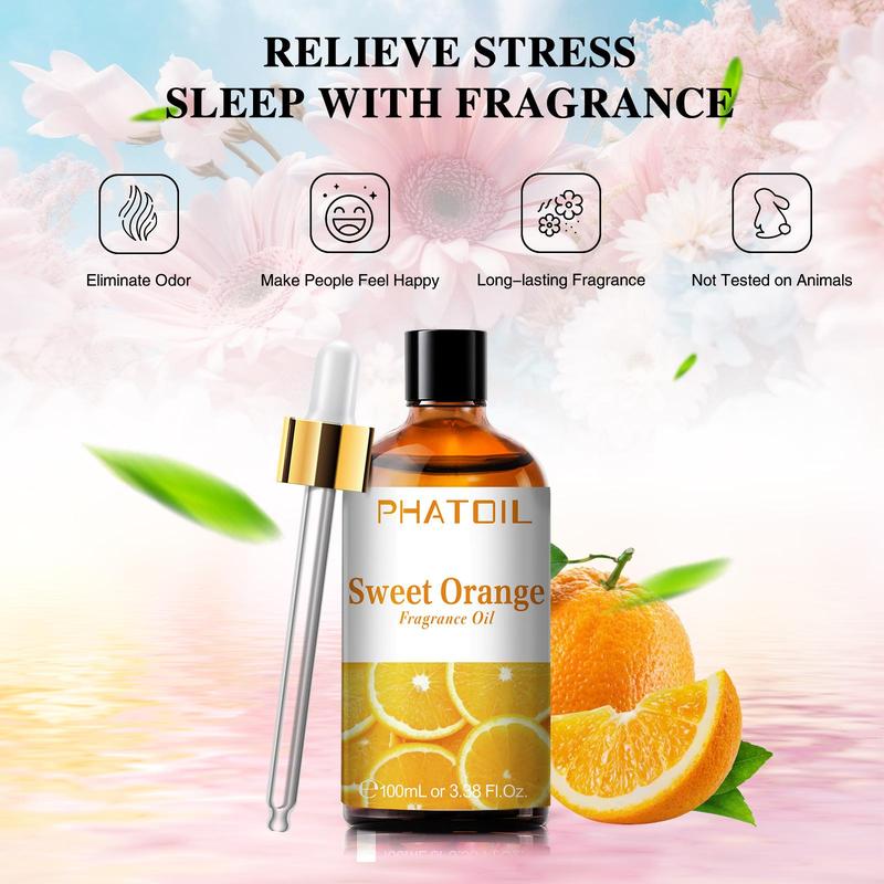 100ml Sweet Orange Essential Oil, Aromatherapy Essential Oil, Home Fragrance for Home Decor, Room Fragrance, Air Freshener