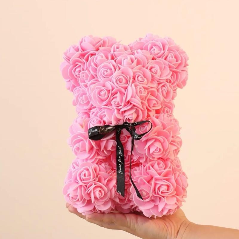 Homemade Rose Bear Artificial Home Decor Gift