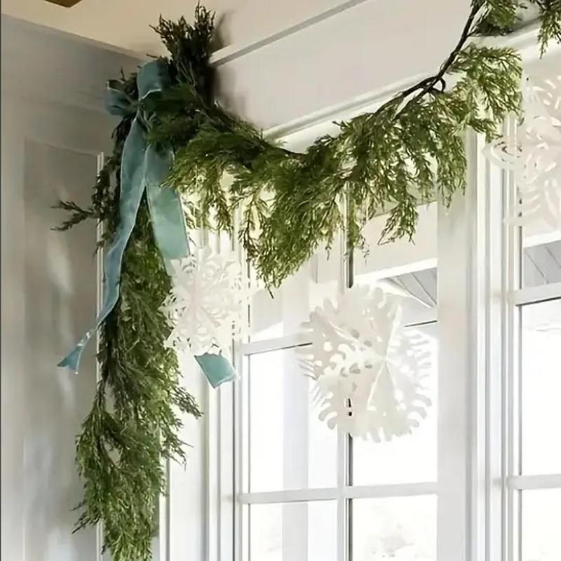 Christmas decoration gifts Lush Artificial Cedar Garland 72\- Great for Christmas and Holiday decorations, Vibrant Holiday Decor Decorative Fruit