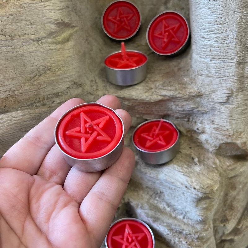 Pentacle Tea Light Candle