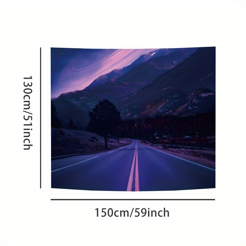 Stunning Purple Mountains Tapestry - Durable Polyester Wall Hanging for Bedroom, Living Room & More - Perfect Gift for Home Decor Enthusiasts