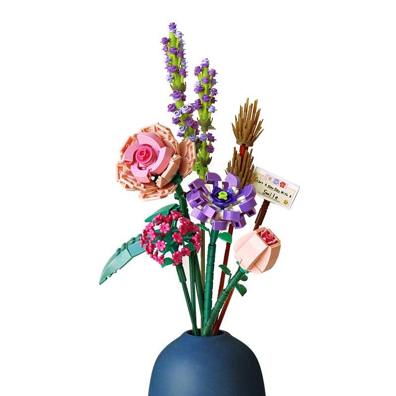 Colorful Decoration Eternal Flowers, Purple colored flowers Decorative Plants Room Ornaments