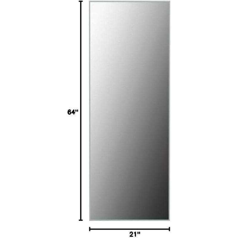 Full Length Mirror Floor Mirror Large Wall Mounted Mirror Bedroom Mirror Dressing Mirror Aluminum Alloy Thin Frame (64