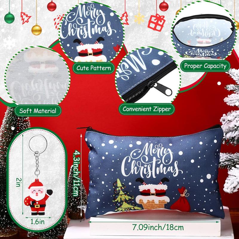 32 count Christmas Gifts Set Christmas Makeup Bags Bulk Santa Socks Christmas to Do List Notepad Snowman Ballpoint Pens Christmas  Xmas Party Winter Gifts