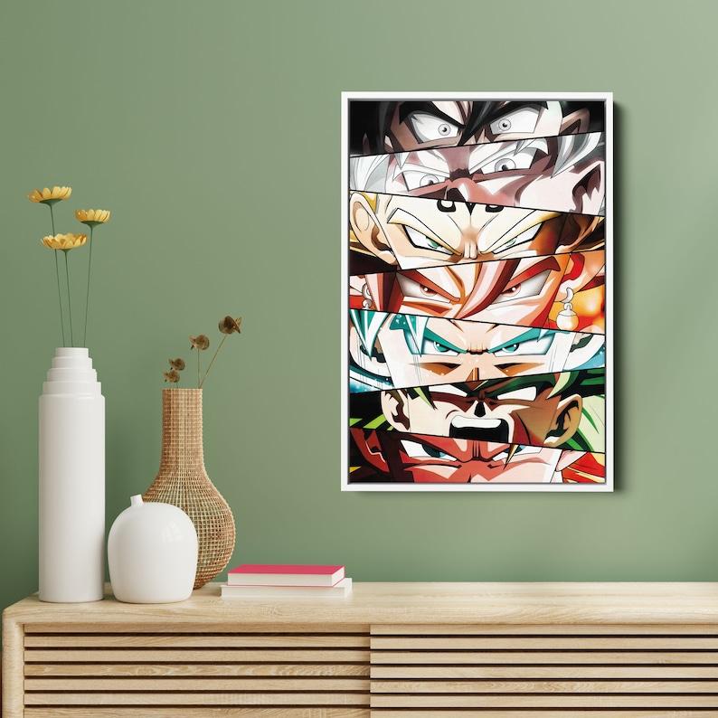 Dragon Ball Z Anime Poster Canvas, Anime Canvas Wall Art, Minimalist Anime Poster, Anime Gifts, Special Decoration for Anime Fansting, Anime