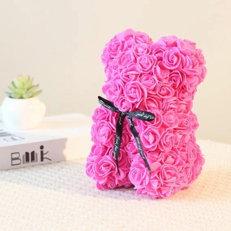 Homemade Rose Bear Artificial Home Decor Gift