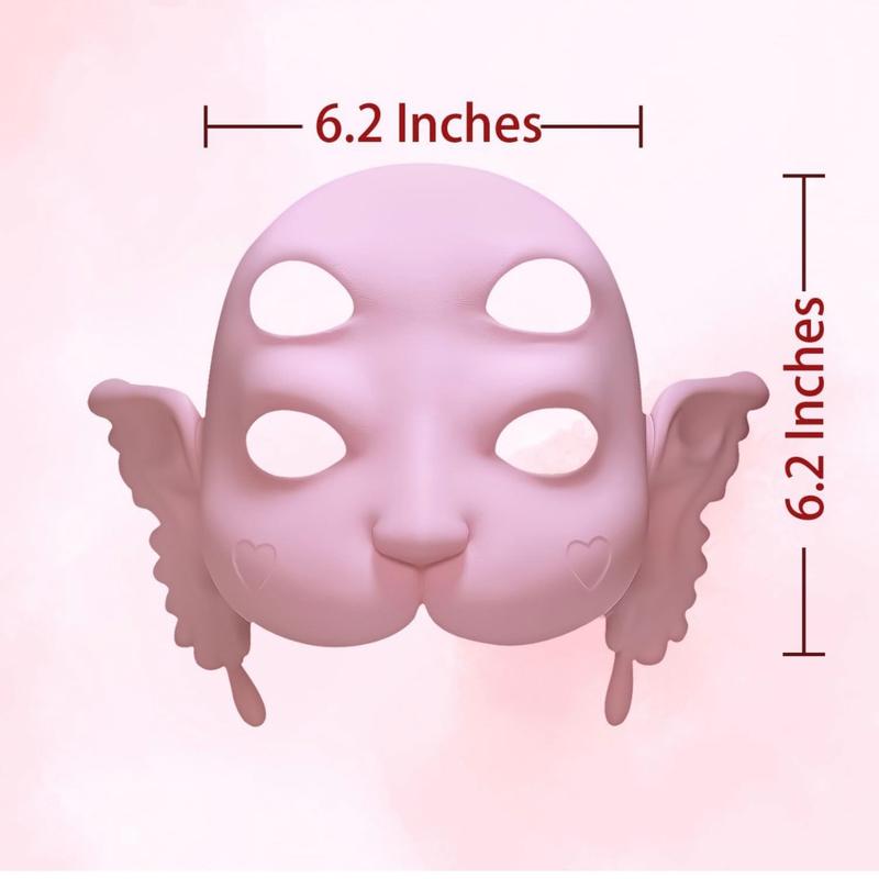 Mel Martinez - 3D Printed Portal Mask – Cry Baby Doll Meets Anime Magic, Full-Face Fun with Ears (PINK) Accessories Accessory Comfortable Lightweight