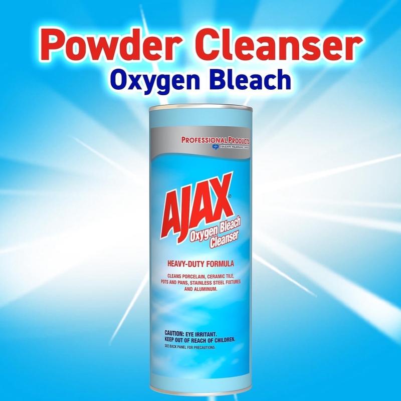 Ajax Oxygen Bleach Powder Cleanser, 21oz Canister - Household Cleaning Supplies purpose floor multipurpose cleaner