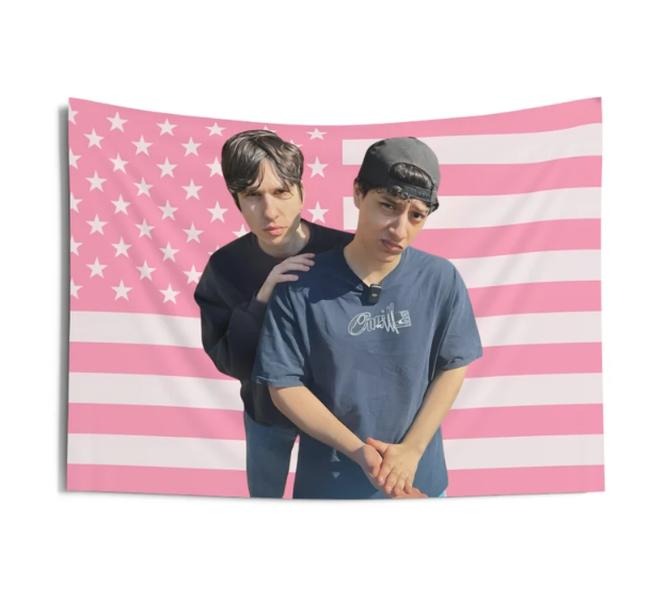 Hamzah and Martin FREE TRACKED SHIPPING decor Fun Tapestry Wall Hanging Art for Home Living Bedroom flag wall art SlushyNoobz ThatMartinKid