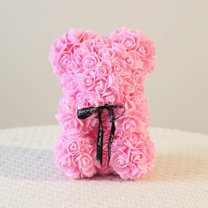 Homemade Rose Bear Artificial Home Decor Gift