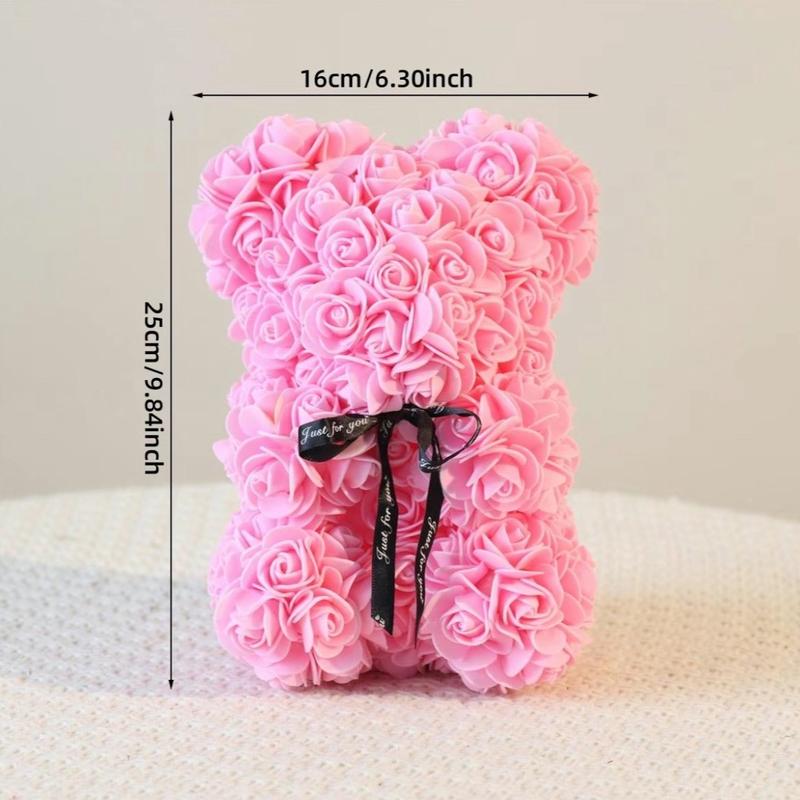 Homemade Rose Bear Artificial Home Decor Gift