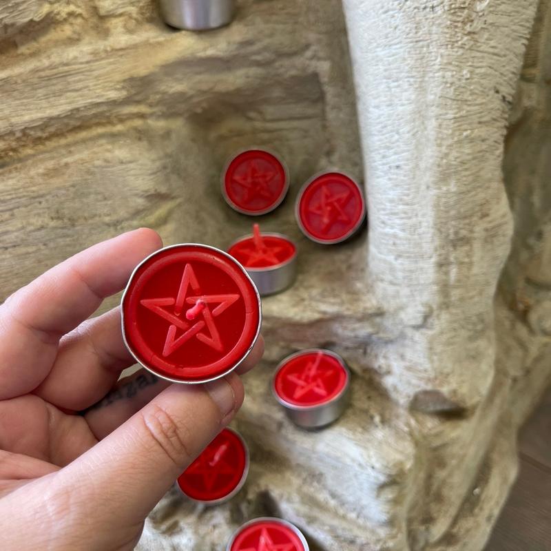 Pentacle Tea Light Candle