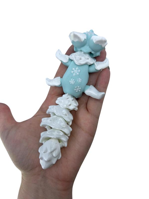 Snowflake Fox 3D Printed Figurine - Limited Edition Christmas Gift - Winter Décor