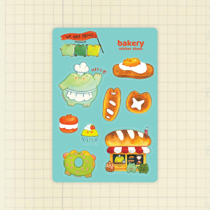 Froggy Sticker Sheets Series A Decor Decorative