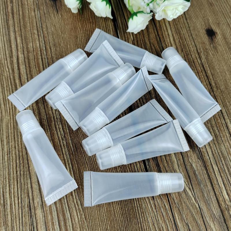 6 count  Lip Gloss Tubes, 8 ml Clear Refillable Lip Gloss Containers, Empty Lip Gloss Tubes for Cosmetics Cosmetics Trial Travel Toiletries