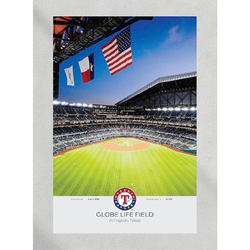 Texas Rangers Globe Life Field Framed Print