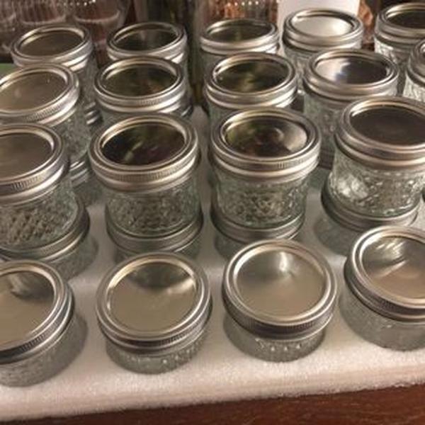 40 Pack Mason Jars 4 oz Canning Jars w  Regular Lids