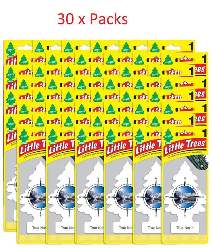 Little Trees Air Fresheners, True North Pack of 30