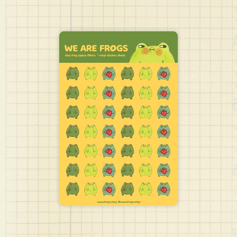 Froggy Sticker Sheets Series A Decor Decorative