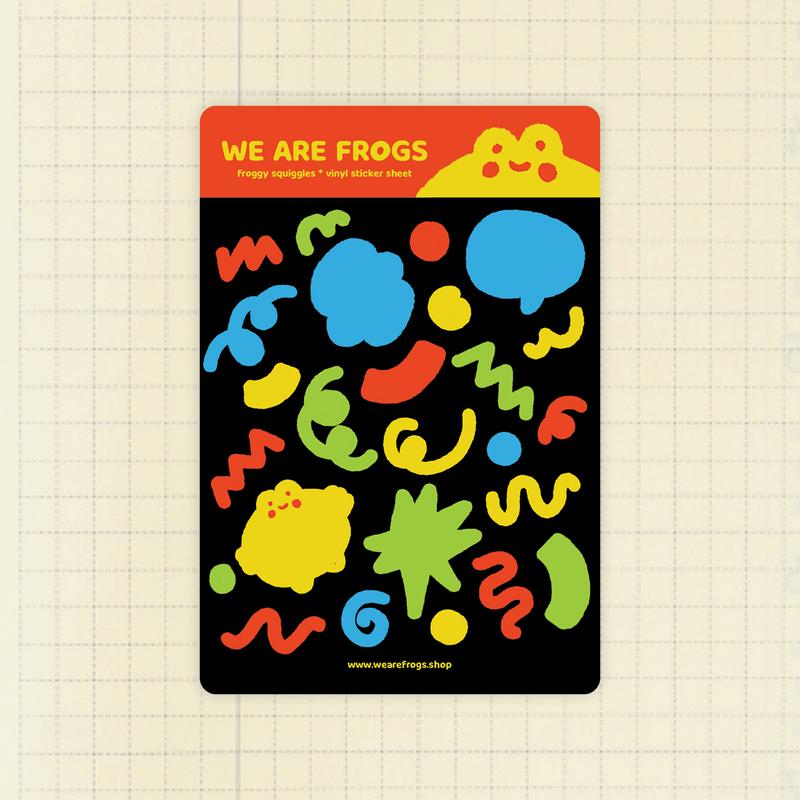 Froggy Sticker Sheets Series A Decor Decorative