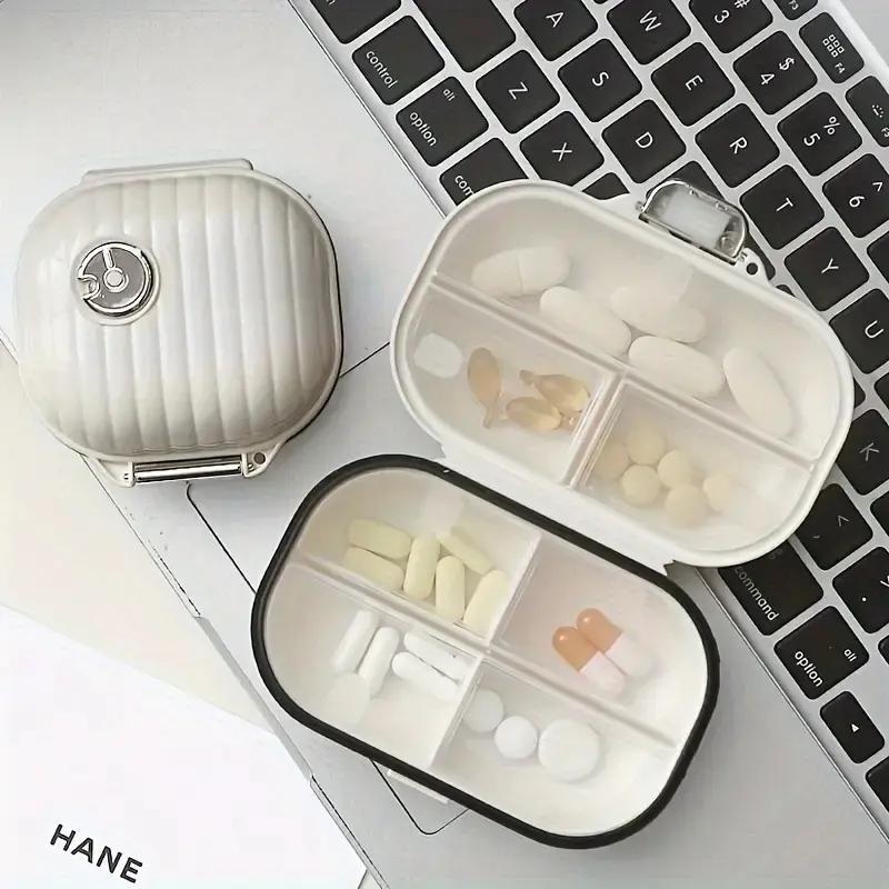 Mini Pill Box, 1 Count Portable Small Pill Storage Box, Travel 7-day Pill Organizer, Jewelry Storage Box, Outdoor Travel Supplies