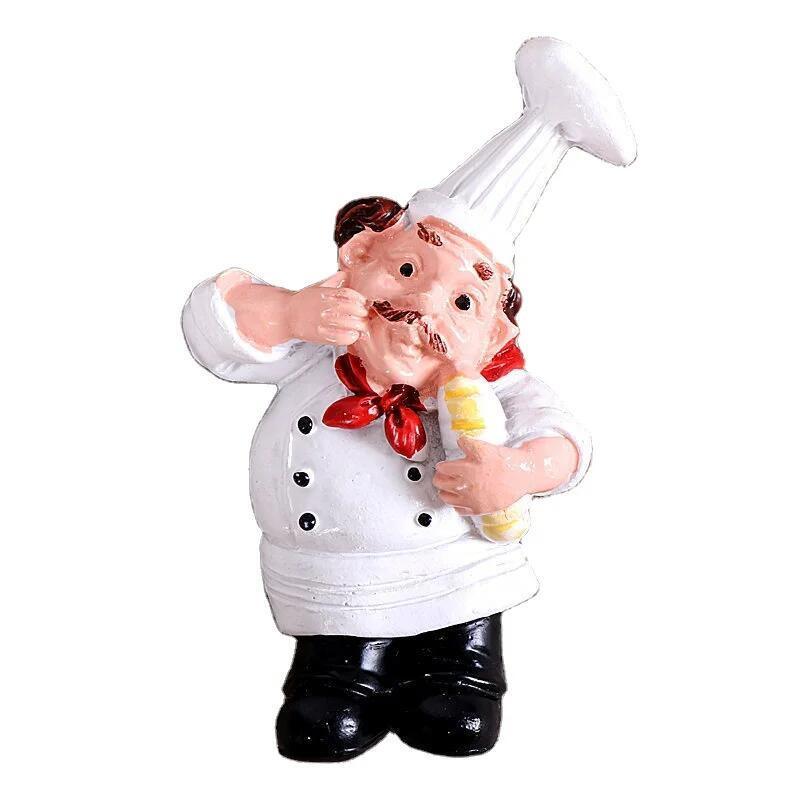 Cartoon Chef Design Fridge Magnet, 1 Count Cute Creative Refrigerator Magnet, Kitchen Decor Ideas