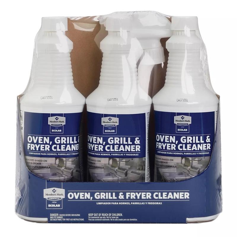 Member's Mark Commercial Oven, Grill and Fryer Cleaner 32 oz., 3 pk.