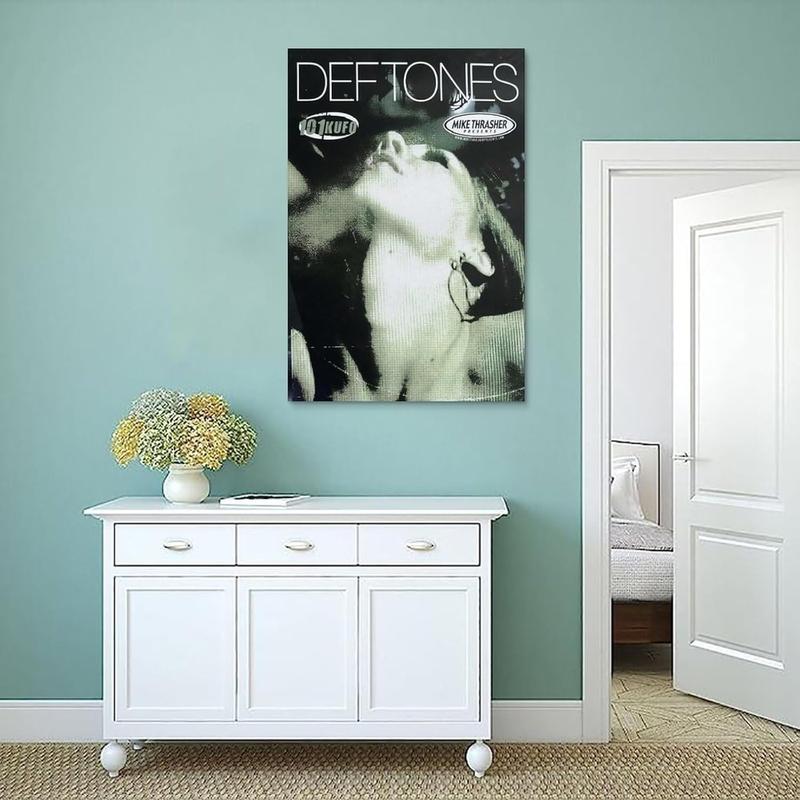 Deftones Album Vintage Poster Rock Band Poster for Room Aesthetic Canvas Wall Art Bedroom Decor