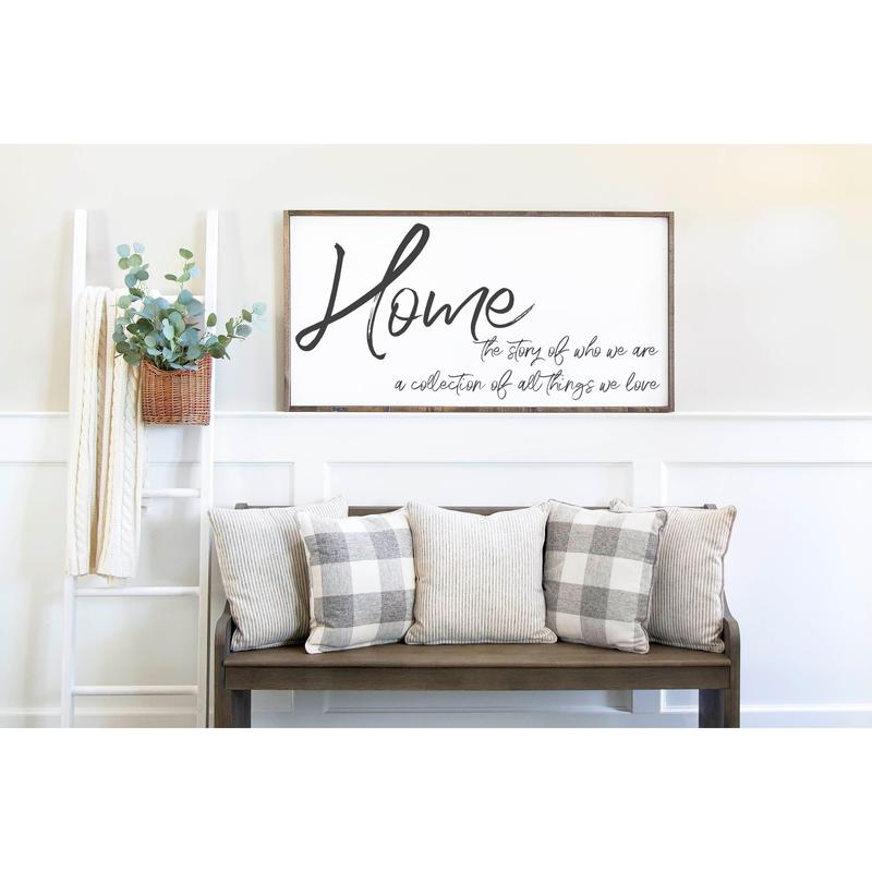 BonAir Home The Story Of Who We Are A Collection Of All Things We Love, Home Story Family, Wedding Gift, Poster No Frame.