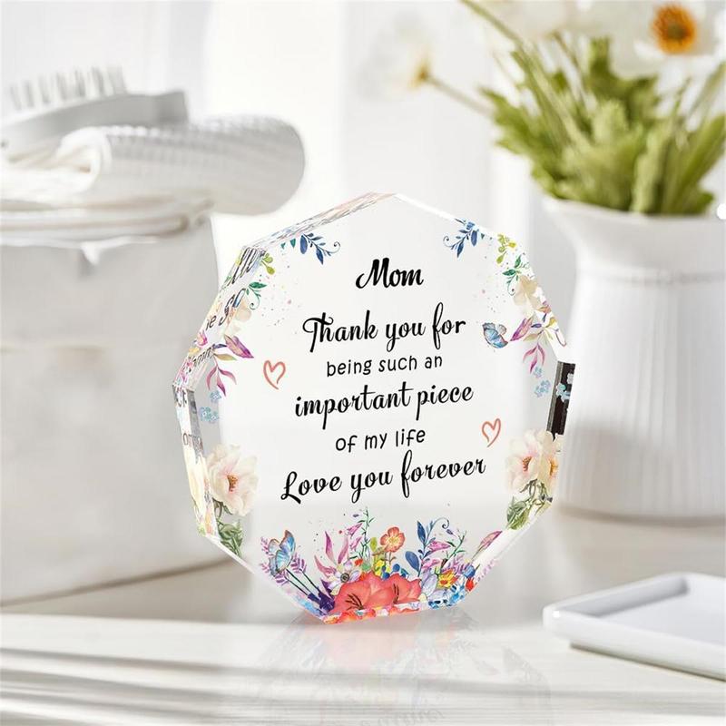 Chirstmas Gifts for Mom, Acrylics Ornaments for Mom,Birthday Gifts from Daughter Son Mom Birthday Gifts for Mom Gift for Mom Gifts for Mom for Mom Best Mom Gifts