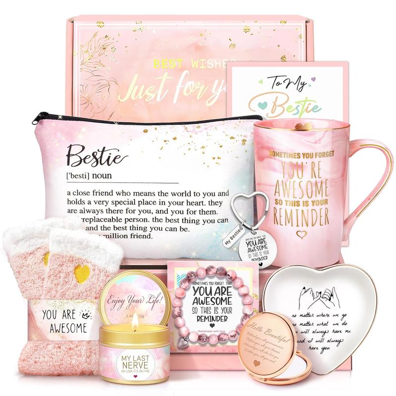 Birthday Gifts for Women Best Friends Gifts for Women Happy Birthday Gifts baskets for BFF Bestie Friendship Gifts Sister Gifts from Sister Christmas Gifts