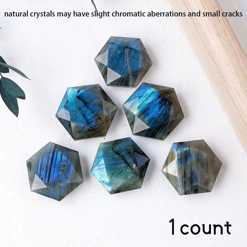 Natural Stone Six Pointed Star Shaped Carving, 1 Count Creative Stone Carving, Desktop Ornament for Home Office Decor