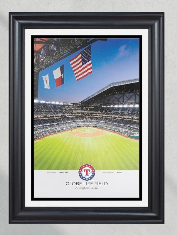 Texas Rangers Globe Life Field Framed Print