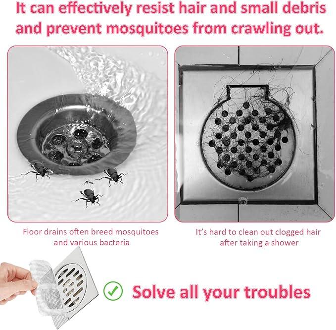 30 PCS Disposable Shower Drain Hair Catcher, 4