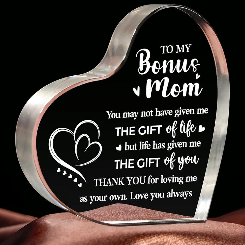 Gifts for Bonus Mom Step Mom Christmas Gifts, Birthday Mothers Day Gift for Bonus Mom - 3.9x3.9