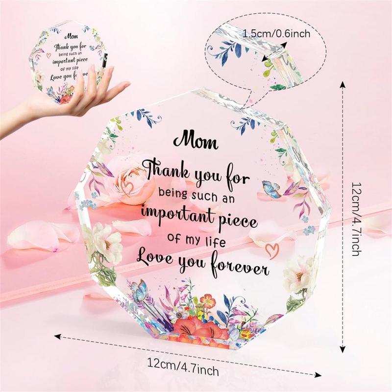 Chirstmas Gifts for Mom, Acrylics Ornaments for Mom,Birthday Gifts from Daughter Son Mom Birthday Gifts for Mom Gift for Mom Gifts for Mom for Mom Best Mom Gifts