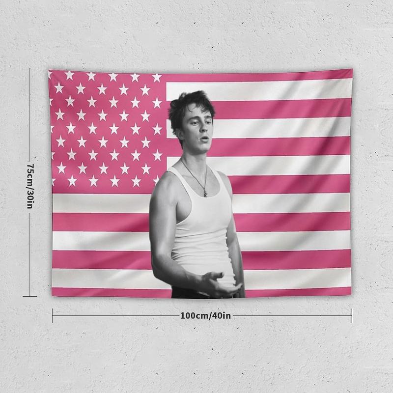 Drew American Stars Tapestry Rafe Stars Cameron Flag Tapestry Suitable for College Dormitory Bedroom Living Room Office Party Decoration Gift Starkey