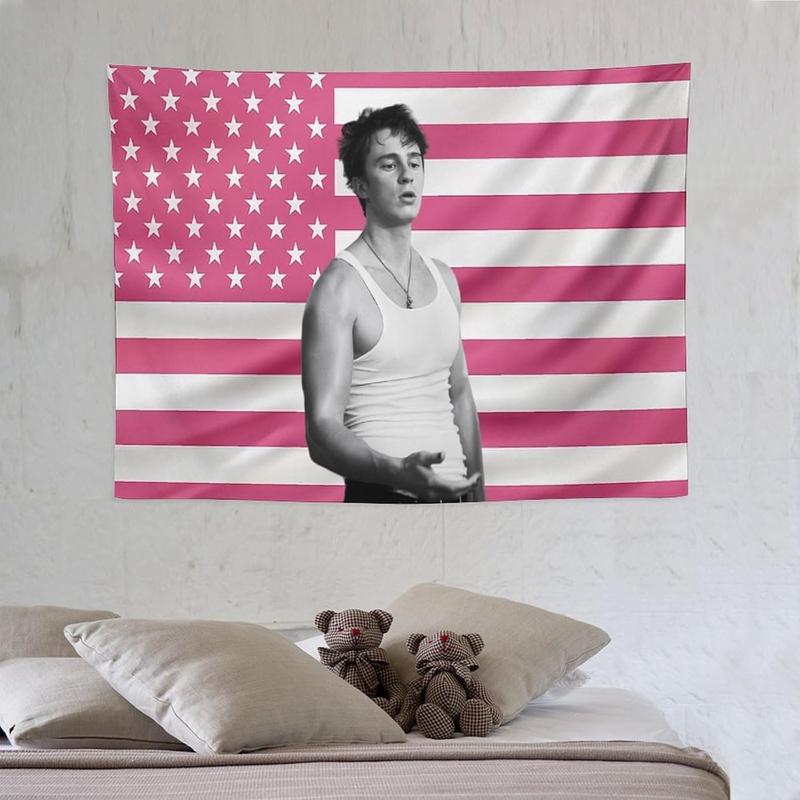 Drew American Stars Tapestry Rafe Stars Cameron Flag Tapestry Suitable for College Dormitory Bedroom Living Room Office Party Decoration Gift Starkey