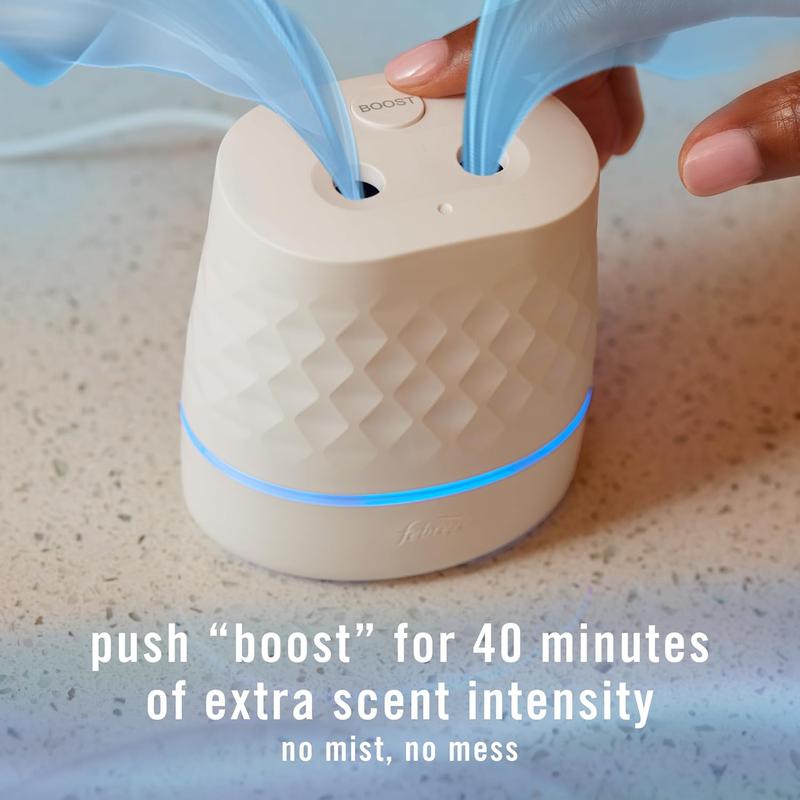 Febreze Plug Scent Booster - Oil Diffuser for Continuous Freshness, Compatible with Plug-In Refills