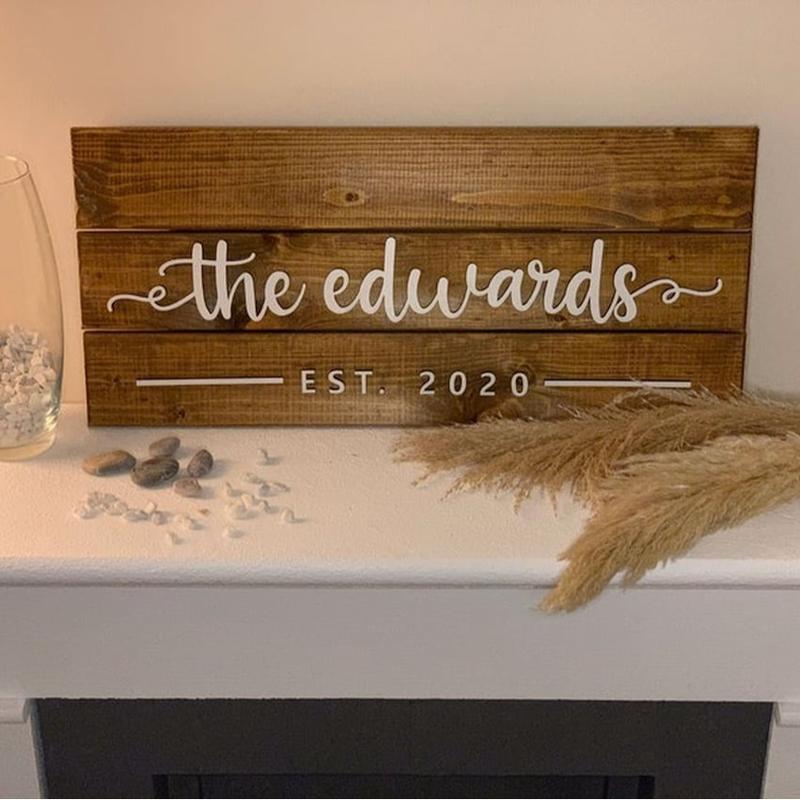 Custom Wood Sign | Personalized Family Name Sign | Last Name Pallet Sign | Wedding Gift | Home Wall Decor | Anniversary Gift