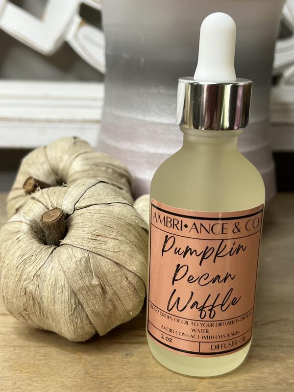 Pumpkin Pecan Waffle Scented Diffuser Oil 2oz. Ambri-ance Product. non-Toxic Home Fragrance