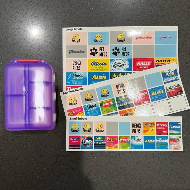 Mini stickers & storage container