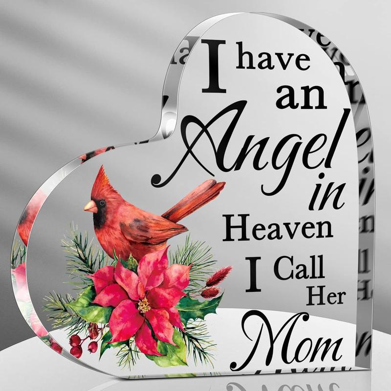 Red Cardinal Christmas Gifts Sympathy Bereavement Gift Mom in Heaven Christmas Memorial Gifts for Loss of Mom In Memory Gift Christmas in Heaven Remembrance Gifts